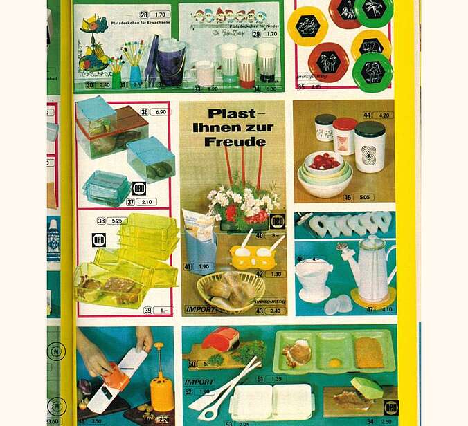 Eine Seite eines Versandkataloges.