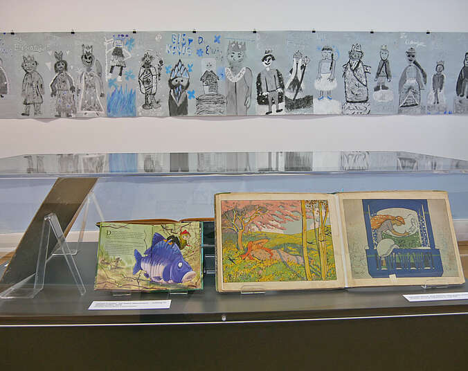 Blick in die Sonderausstellung Märchenlenz