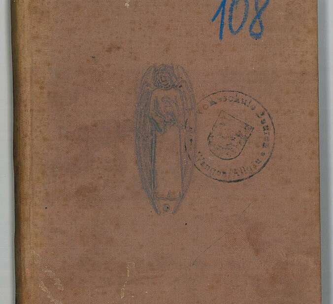Ein braunes Buchcover auf dem mit grüner Schrift "Die Gesundheit" steht.