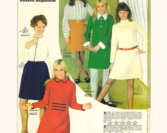 Eine Seite eines Versandkataloges.