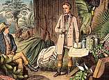 Seine Tagebücher wurden sogar berühmt. Alexander von Humboldt und Aimé Bonpland im Urwaldlaboratorium. Holzstich von Otto Roth, 1870. © Copyright bpk – Bildagentur für Kunst, Kultur und Geschichte] 
